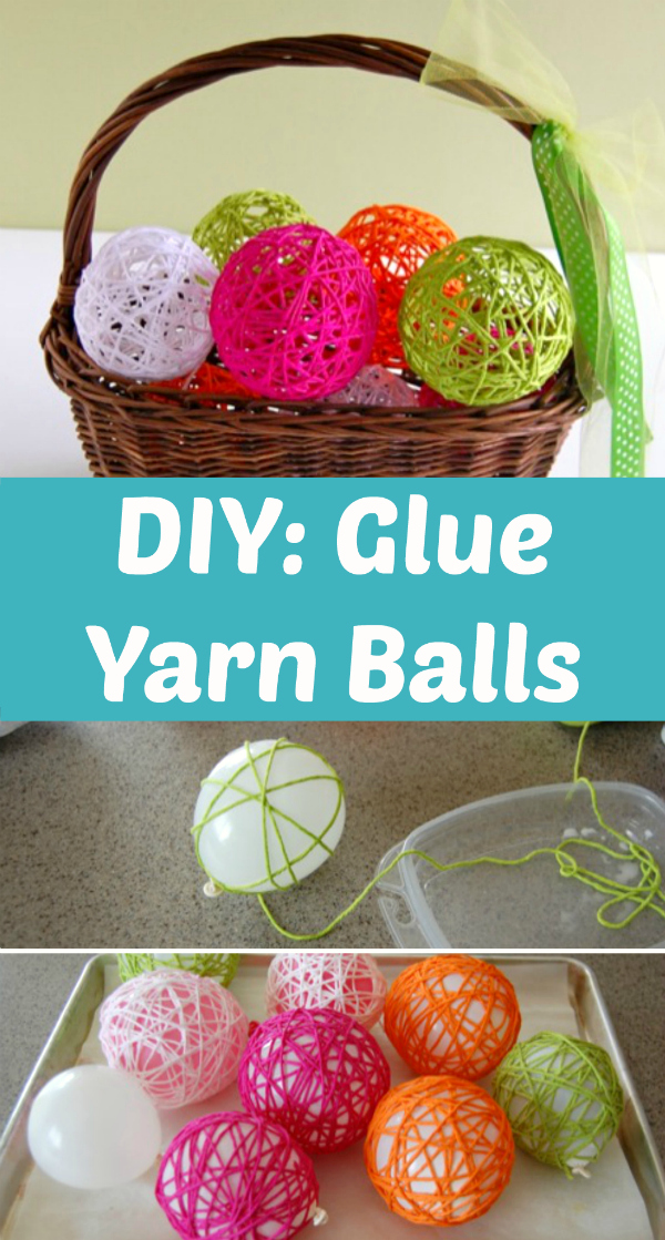 DIY Tutorial for Glue Yarn Balls