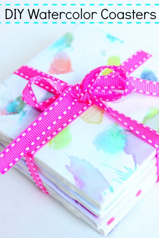 DIY Watercolor Coasters 