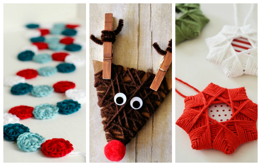 9 DIY  Yarn  Ornaments to Adorn Your Christmas  Tree Make 