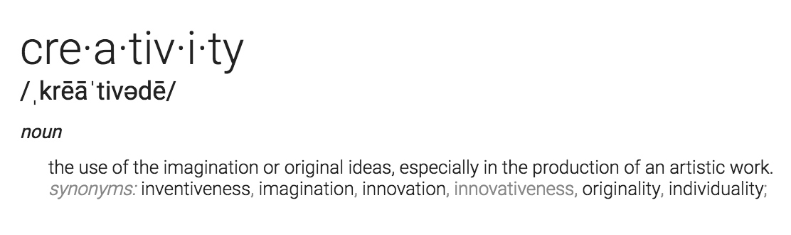 Definition of Creativity