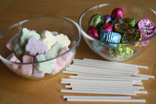 Easter Candy Lollipop supplies