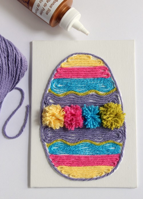 Easter Egg Yarn Art 