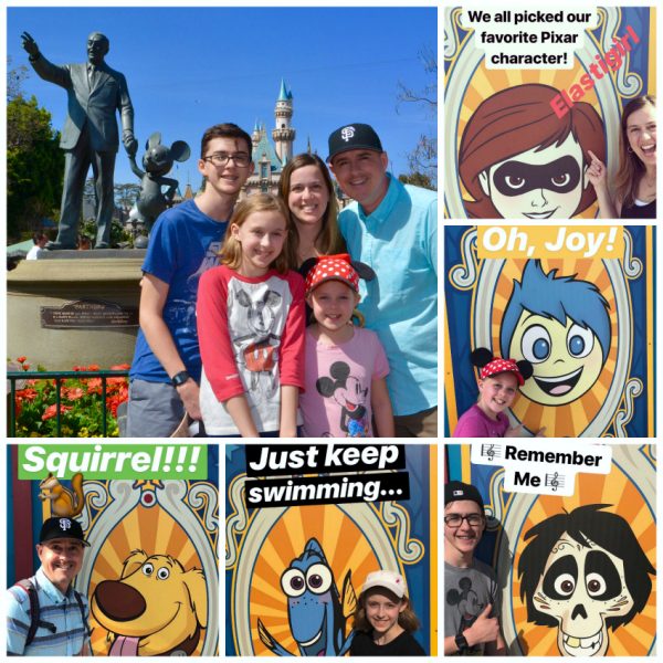 Family Friendship at Disneyland Pixar Fest