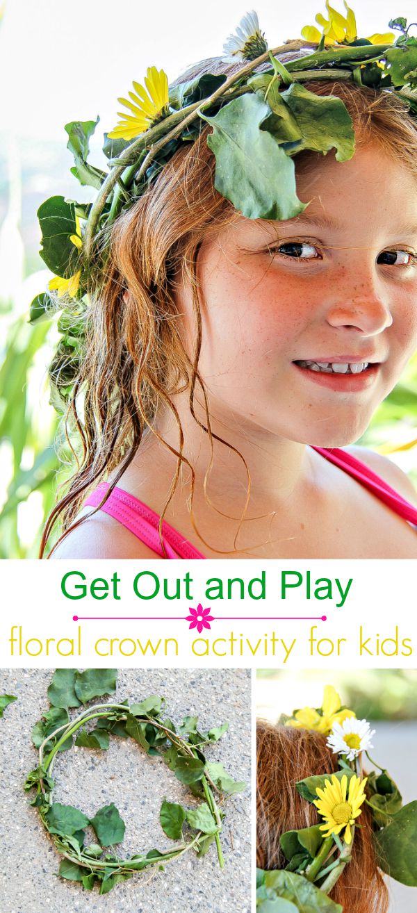 Floral Crown activity for kids