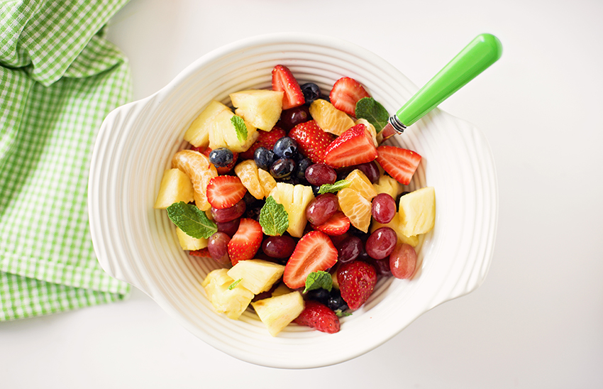 Summer Fruit Salad with Honey Orange Glaze