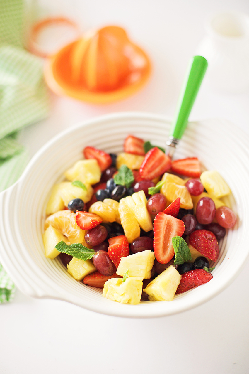 Fruit Salad with Honey Orange Glaze