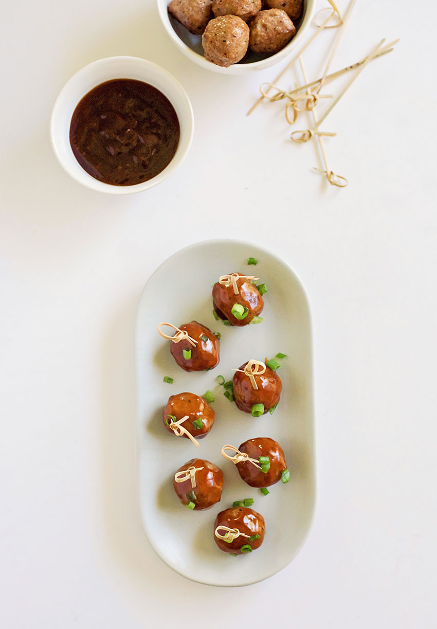 Hoisin Glazed Mini Meatballs recipe