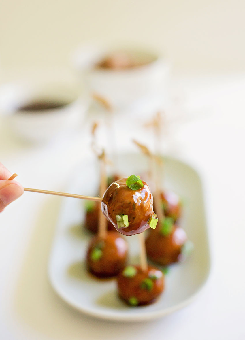 Hoisin Glazed Mini Meatballs