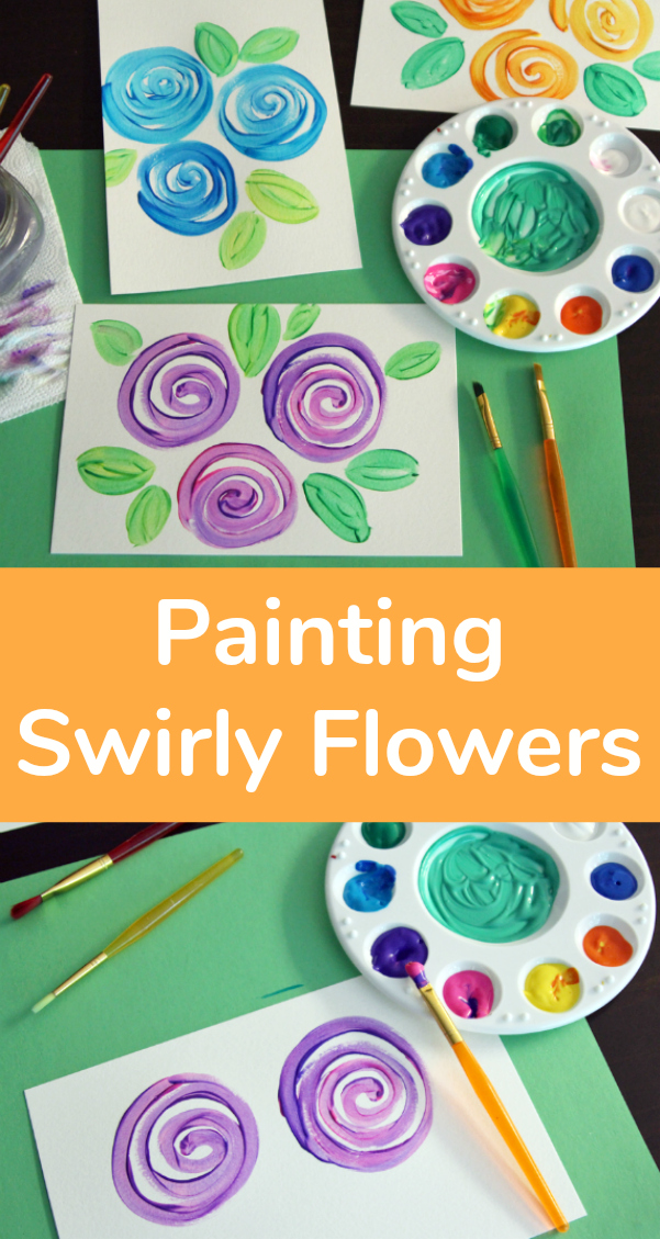 How to Painting Swirly Flowers