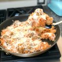 Italian Pizza Meatball Skillet
