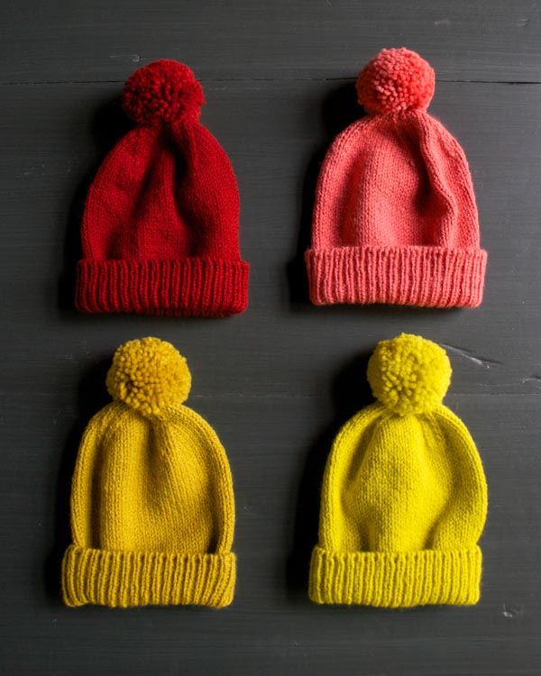 Pom-Pom Knit Hat Patterns - Make and