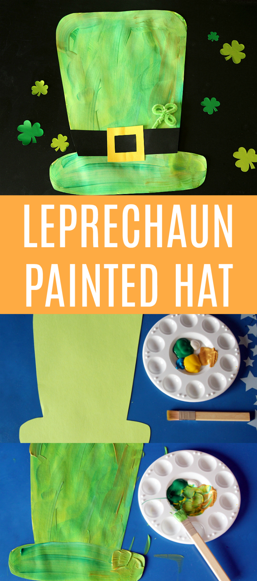 Leprechaun Painted Hat Kids Craft