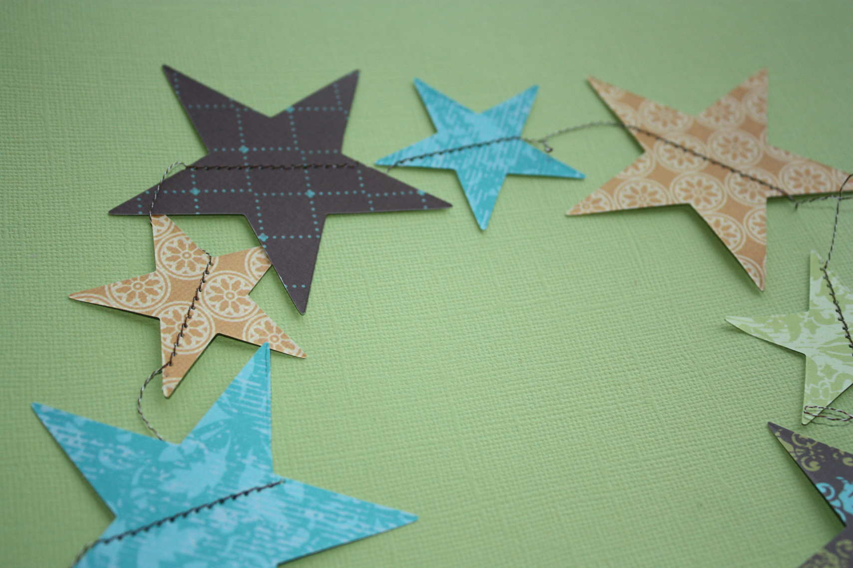 Quick and Easy Sewn Paper Garlands Make and Takes