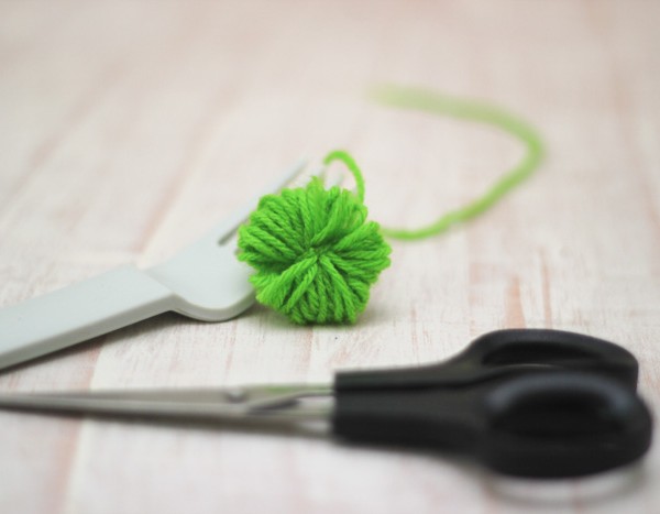 Make Pom Pom Yarn Necklaces