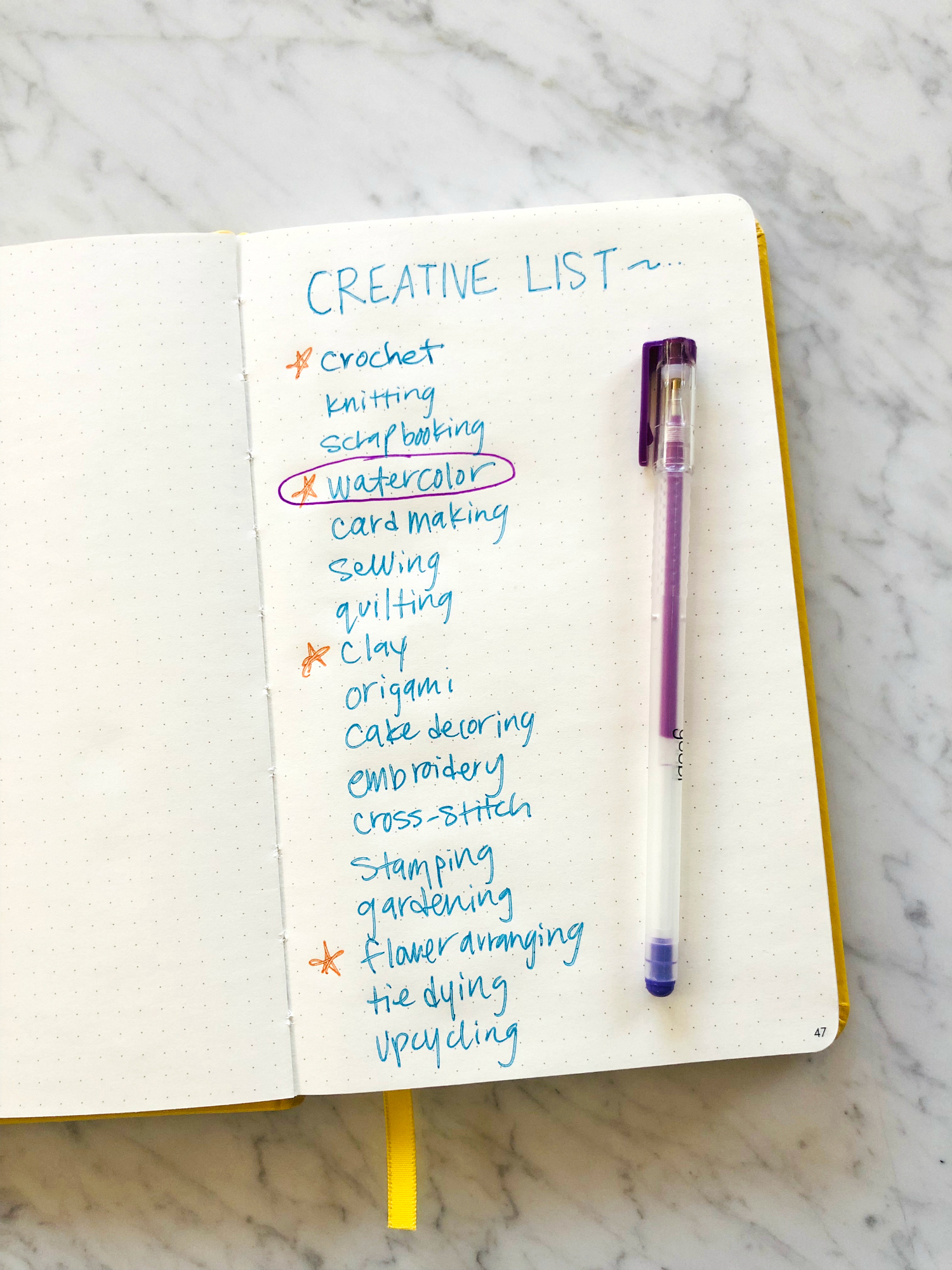 Make a Creative List to Expand Your Creative Process Through Crafts You Already Love