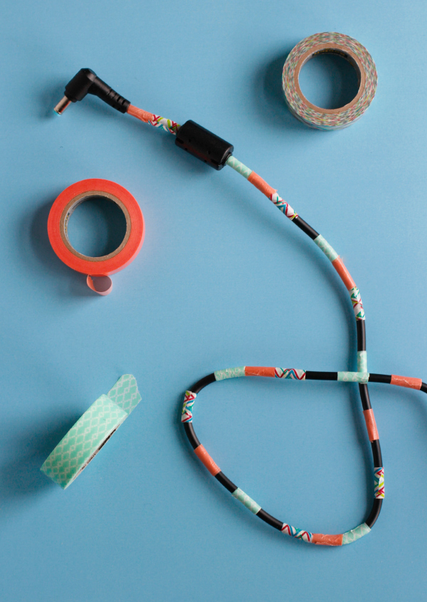 Make a Washi Tape Computer Cord