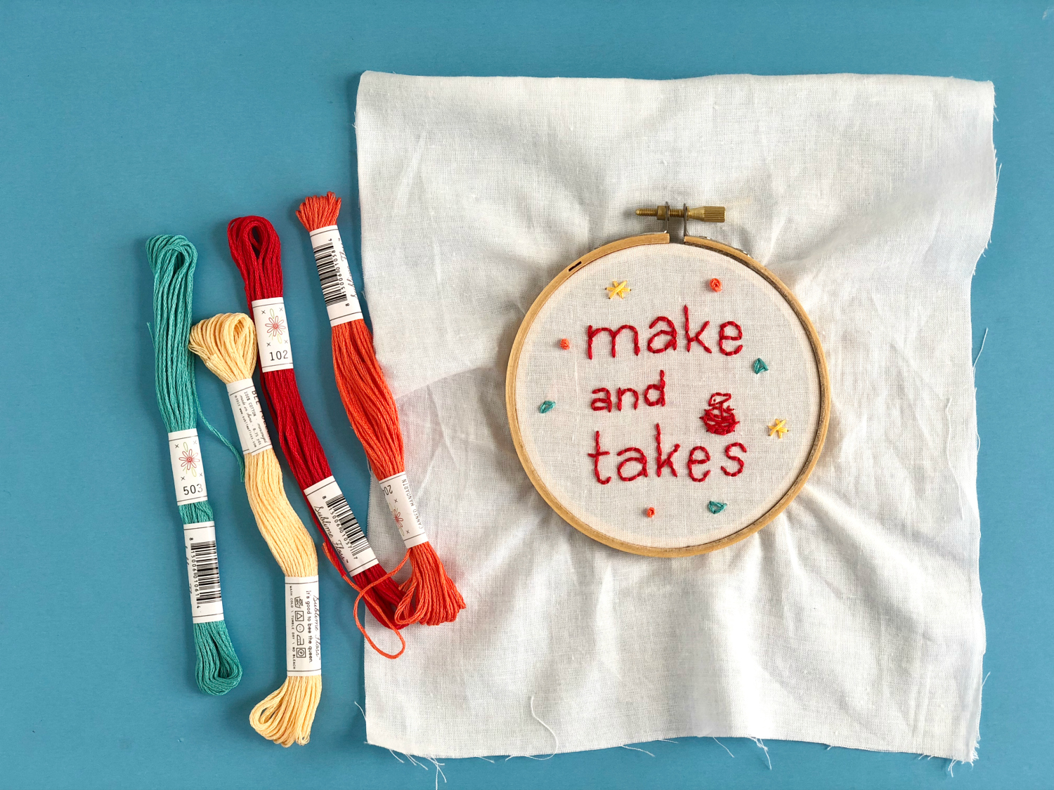Make and Takes Logo Embroidery