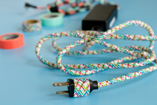 Making a DIY Washi Tape Power Cord