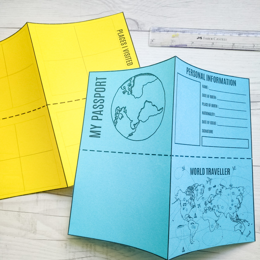 DIY Mini Passport Book + Free Printable - Make and Takes