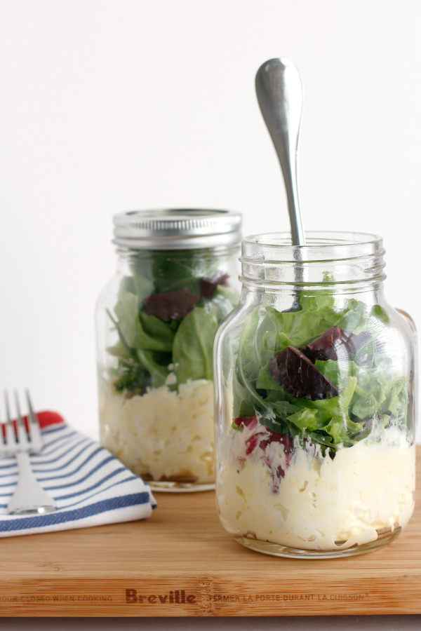 Mix Up Egg Salad in a Mason Jar