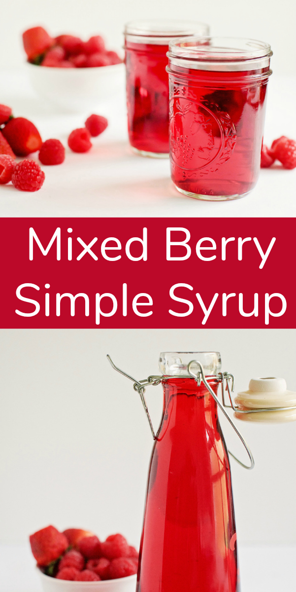 Mixed Berry Simple Syrup for Summer Drinks