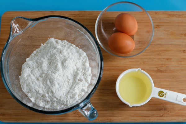 Mixing Cake Mix Cookies Supplies