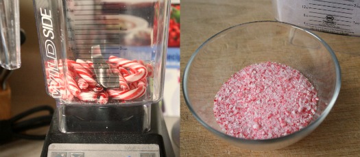Mixing Crushed Candy Canes
