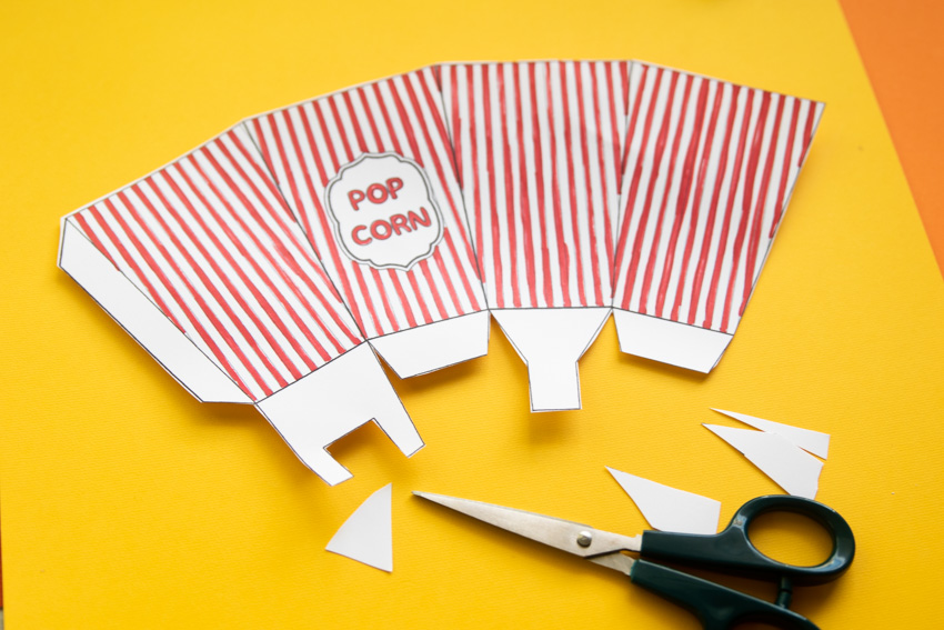 Free Printable Popcorn Box Printable Template Pdf Guarurec