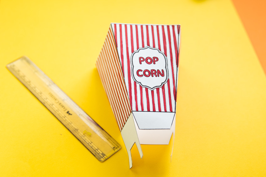 Popcorn Bag Template Printable
