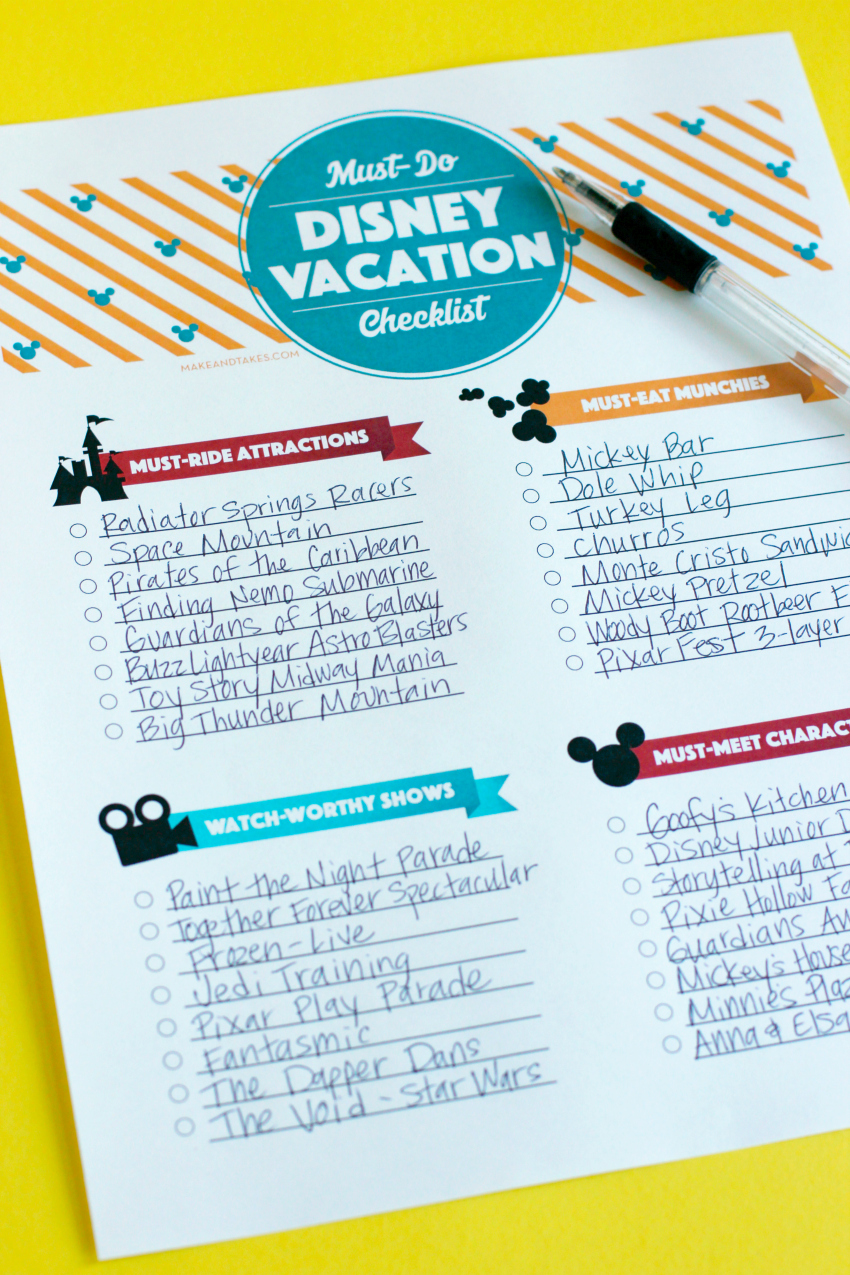 Must-Do for your Family Disney Vacation