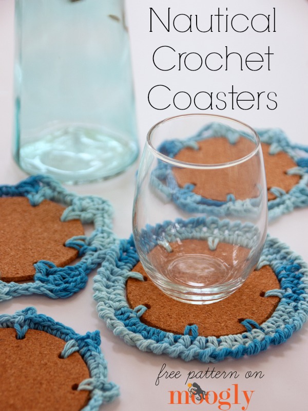 Nautical Crochet Coasters