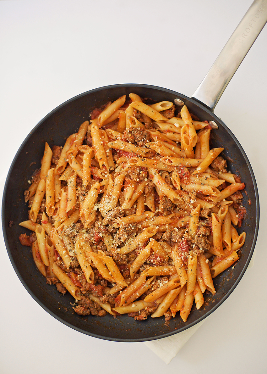 One Pan Sausage Pasta Recipe