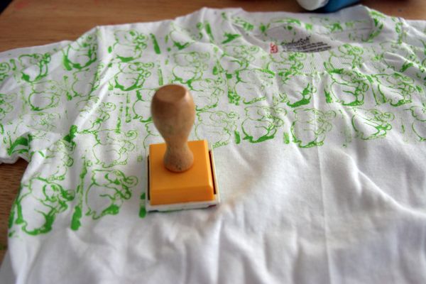 Painted T-shirt Stamping Craft