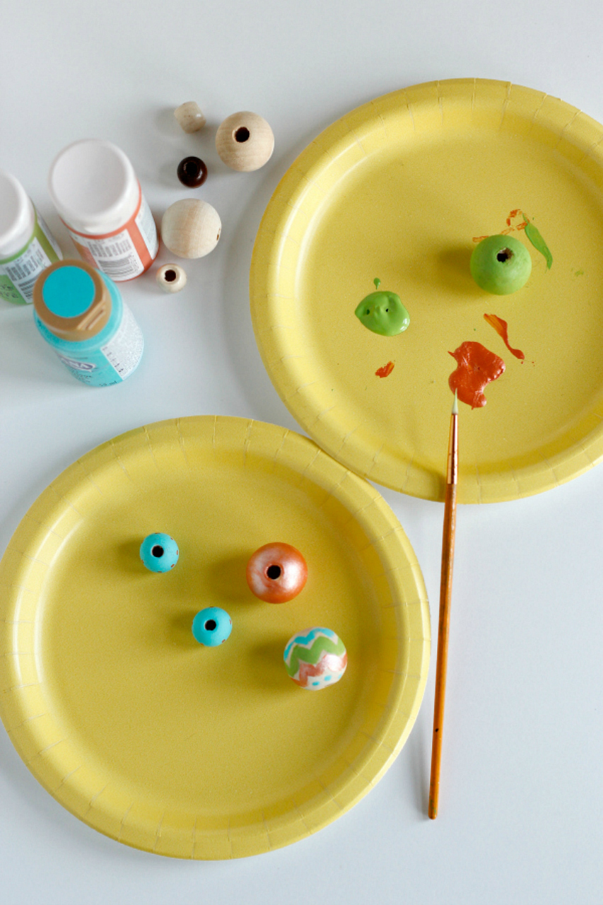 Painting Wooden Beads