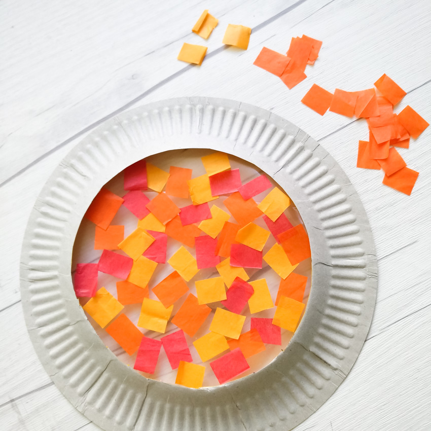 How to Make a Suncatcher with a Paper Plate