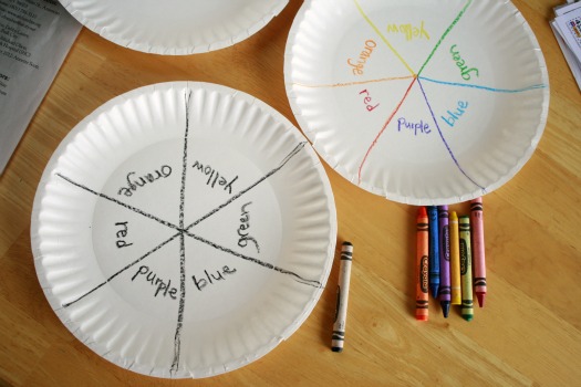 Paper Plate color wheel