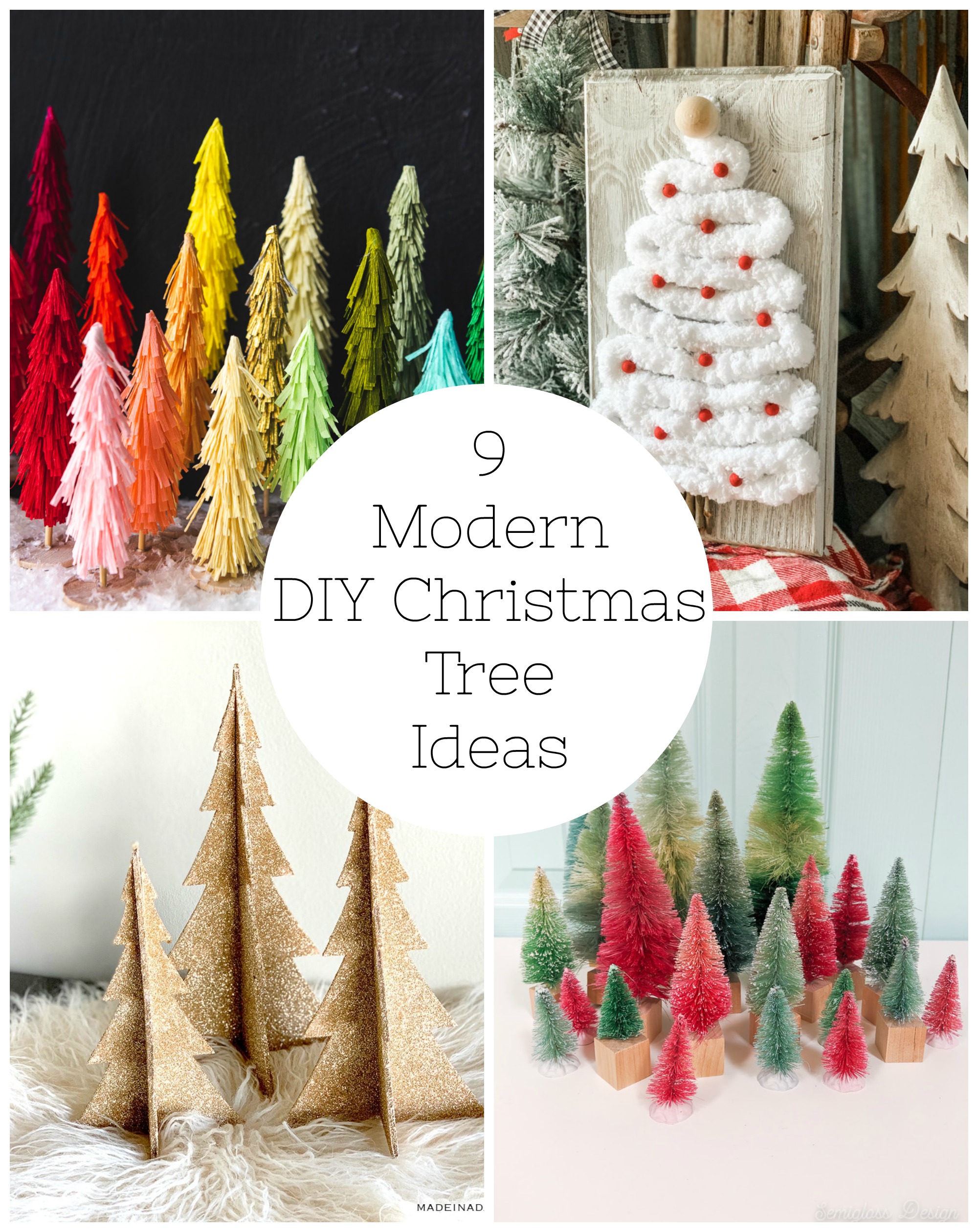 9 Now Ideas for Modern DIY Christmas Tree Decor - Make and Takes