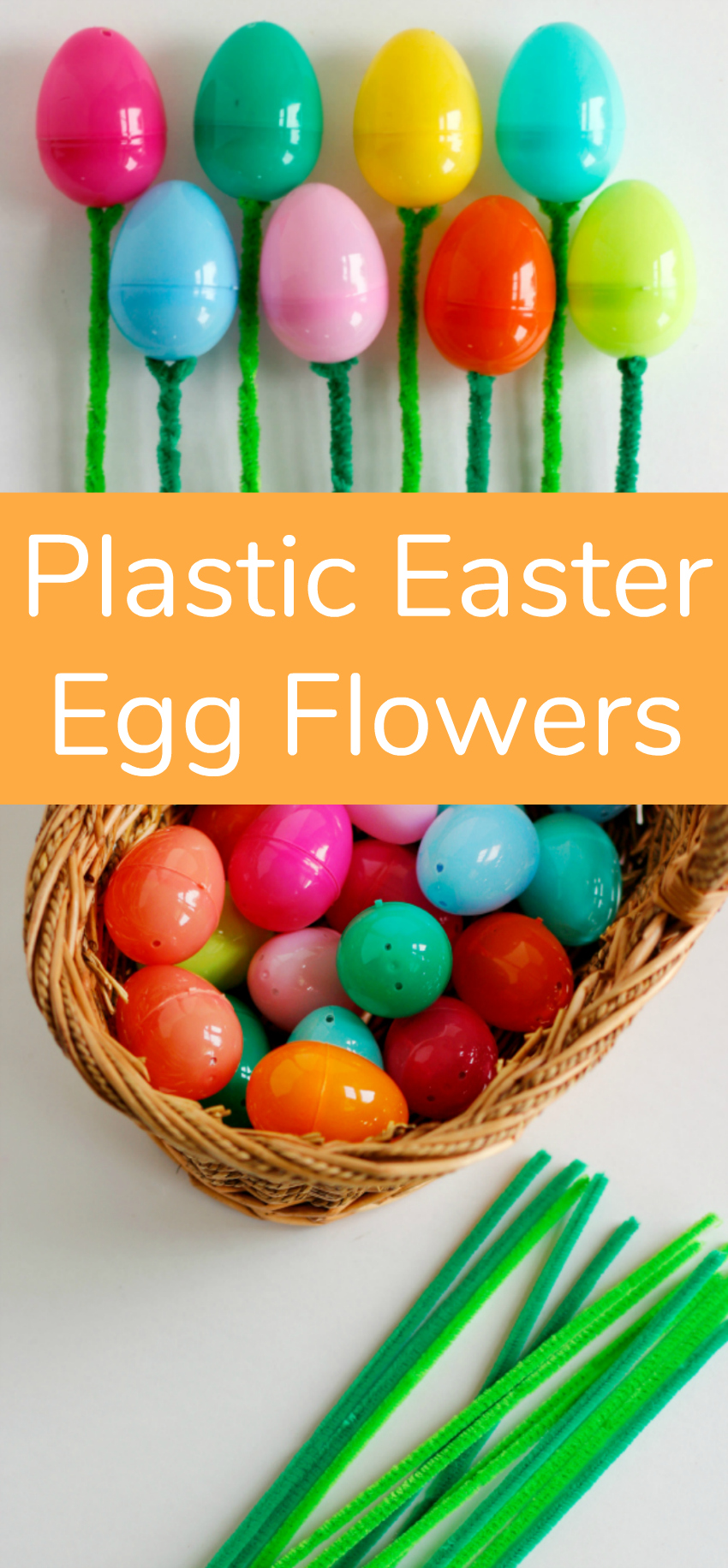 Plastic Easter Egg Flowers Tutorial