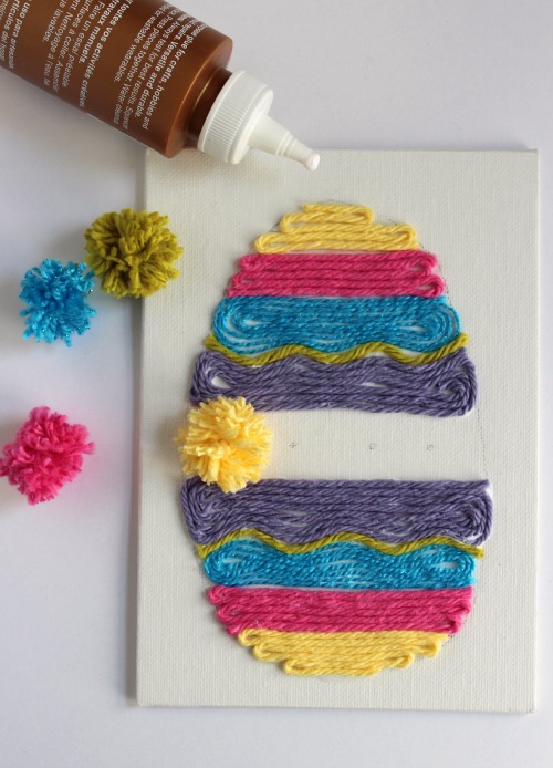 Pom Pom Easter Yarn Art