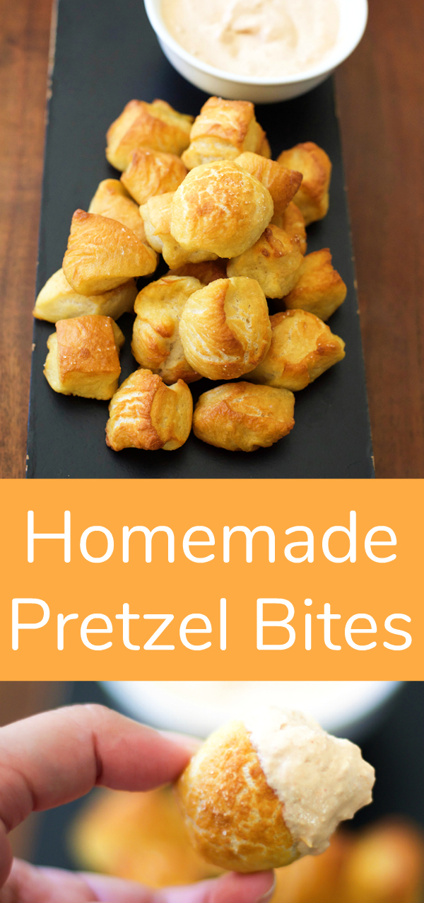 Simple Snackable Homemade Pretzel Bites
