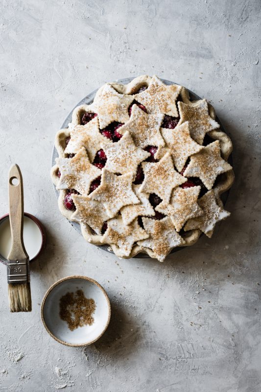 Spiced Bourbon Cherry Pie