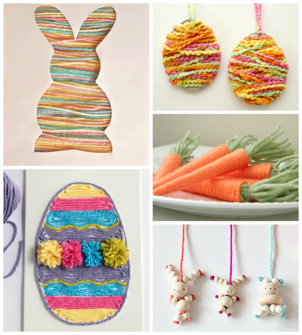 Spring-Easter-Yarn-Crafts-for-Kids