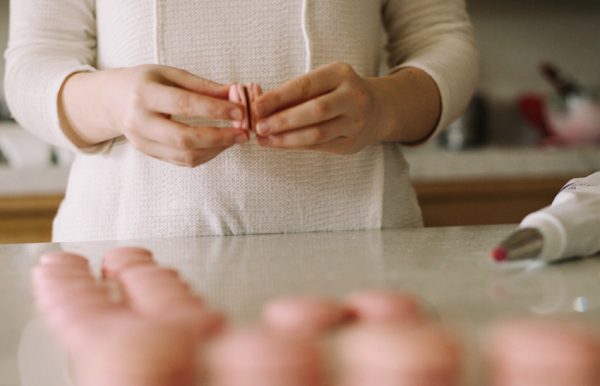 Taking a Baking Class to make macarons