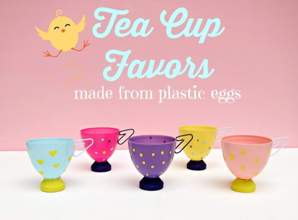 Tasse à thé aux œufs de Pâques
