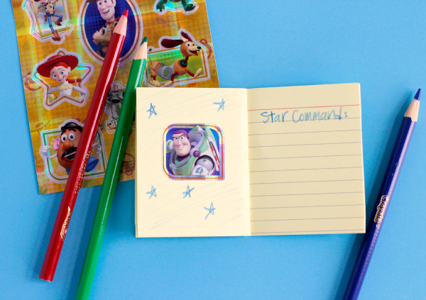 Toy Story Disney Stickers to Make a Story Starter Kids Craft