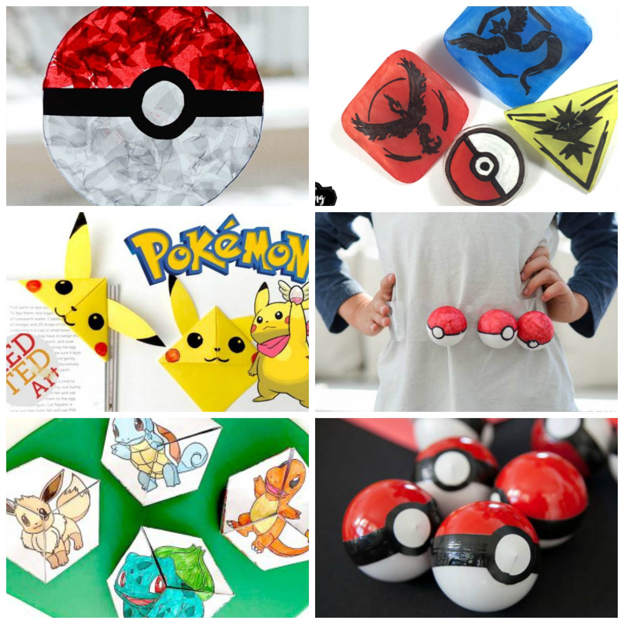 25 Pokémon Crafts for Kids on the GO Make and Takes