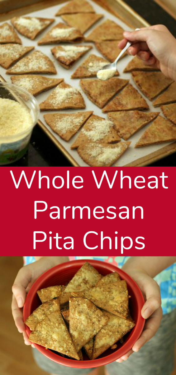 Whole Wheat Parmesan Pita Chips