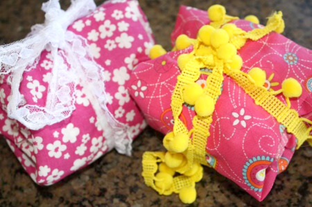 Eco-Friendly Homemade Fabric Wrapping paper