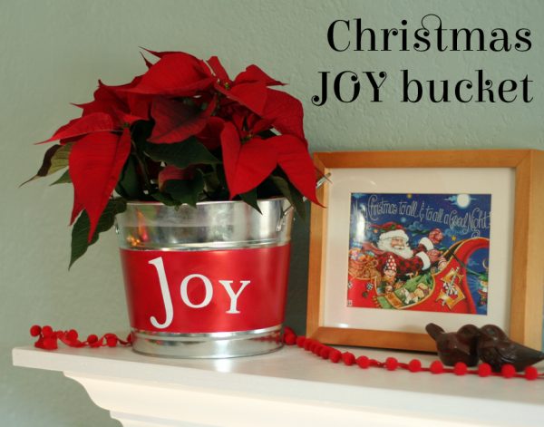 Airbrush Christmas Joy Bucket