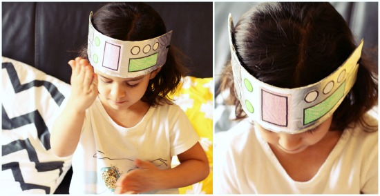 Aluminum Foil Robot Hat for Kids